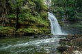 Waterfall in a French forest Royalty Free Stock Photo