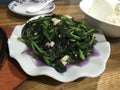 SautÃ©ed Hollow Stem Vegetable with Garlic is a common Chinese dish