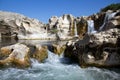 Sautadets Waterfalls on the Ceze river Royalty Free Stock Photo