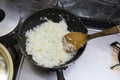 Saute chopped onions