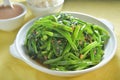 Sauted Water spinach Royalty Free Stock Photo