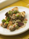 Sauteed Chicken Livers in a Sherry Sauce Royalty Free Stock Photo