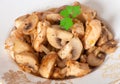 Sauteed chicken with mushrooms