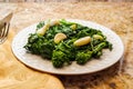 Sauteed Garlic Broccoli Rabe Royalty Free Stock Photo