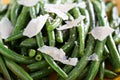 Sauteed green beans on big plate Royalty Free Stock Photo