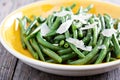 Sauteed green beans on big plate Royalty Free Stock Photo