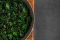 Sauteed kale plant Royalty Free Stock Photo