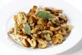 Sauteed mushrooms with herbs