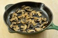 Sauteed slicied mushrooms