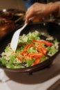 Sauteing vegetables