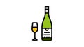 sauvignon blanc white wine color icon animation