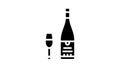 sauvignon blanc white wine glyph icon animation