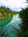 Sava river flowing trough Sava canyon in Gorenjska, Slovenia Royalty Free Stock Photo