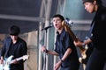 Savages, post-punk rock band, performs at Heineken Primavera Sound 2013 Festival Royalty Free Stock Photo