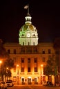 Savannah city hall Royalty Free Stock Photo
