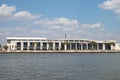 Savannah Convention Center along the Savannah River in Savannah Georgia