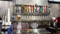 Draft Beer tappers at Coaches Corner Sports Bar and Grill in Savannah, GA