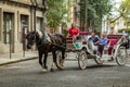 Horse carriage tour in Savannah Royalty Free Stock Photo