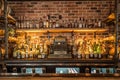 Liquor bottles in a bar