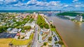 Savannah, Georgia, USA Downtown Skyline Aerial Royalty Free Stock Photo