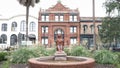 SAVANNAH, GEORGIA, USA - OCTOBER, 22, 2017: wide view of the savannah cotton exchange in georgia Royalty Free Stock Photo