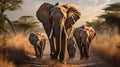 Savannah Giants: African Elephants on the March