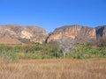 Savannah and mountains, Isalo Royalty Free Stock Photo