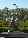 Savannah`s Waving Girl Statue