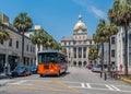 Savannah Tour Bus and City Hall