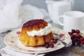 Savarin cake Royalty Free Stock Photo