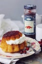 Savarin cake Royalty Free Stock Photo