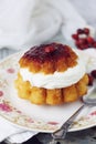 Savarin cake Royalty Free Stock Photo