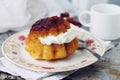 Savarin cake Royalty Free Stock Photo