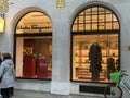 Savatore Ferragamo high fashion boutique in London, England with the latest fashion wear 2023