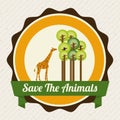 Save the animals design