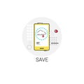 Save App Data Storage Cell Smart Phone Icon Royalty Free Stock Photo