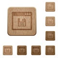 Save application wooden buttons