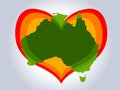 Save Australia vector illustration