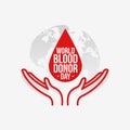 Save blood concept background design