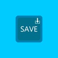 Save button icon logo design