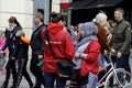 SAVE THE CHILDREN WORKER IN RED JACKET