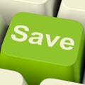 Save Computer Key As Symbol For Discounts Or Promotion