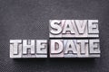 Save the date bm Royalty Free Stock Photo