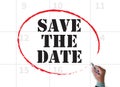 SAVE THE DATE Royalty Free Stock Photo