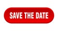 save the date button Royalty Free Stock Photo