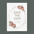 Save the date card mockup illustration