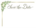 Save the Date Card for Specail Occations with Gold Border