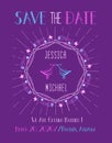 Save the Date Card template. Royalty Free Stock Photo