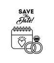 Save the date design Royalty Free Stock Photo