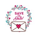 Save the date design Royalty Free Stock Photo